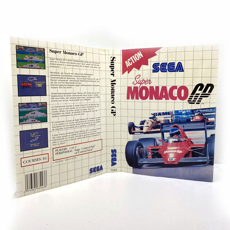 Jaquette Super Monaco Sega Master System