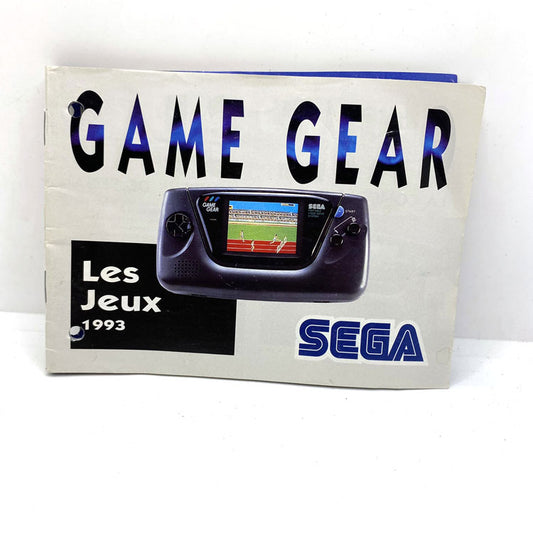 Notice Catalogue de jeux Sega Game Gear (1993)