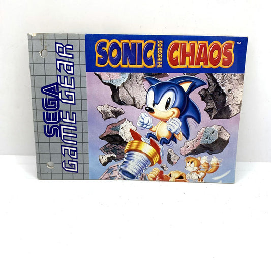 Notice Sonic Chaos Sega Game Gear