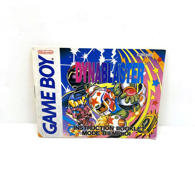 Notice Dynablaster Nintendo Game Boy