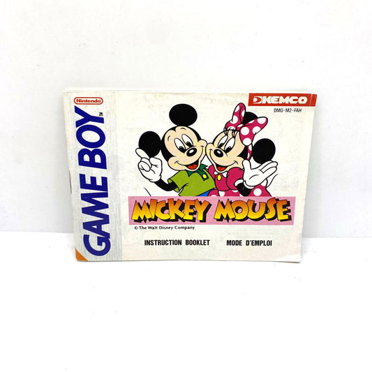 Notice Mickey Mouse Nintendo Game Boy