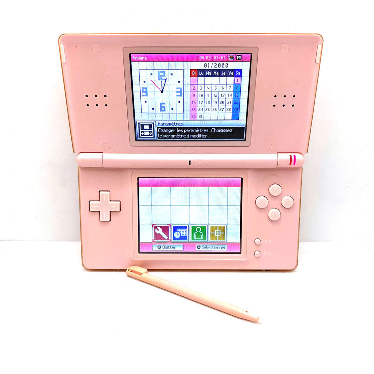 Console Nintendo DS Lite Coral Pink en boiteConsole Nintendo DS Lite Coral Pink en boite