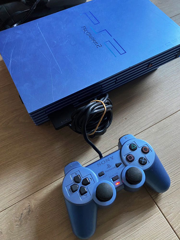 Console Playstation 2 Aqua Blue SCPH-50004
