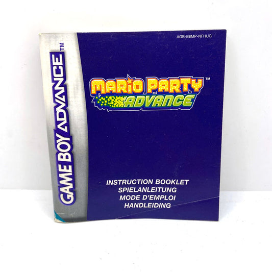 Notice Mario Party Advance Nintendo Game Boy Advance