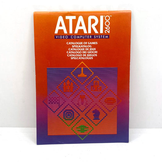 Notice Atari 2600 Catalogue de jeux