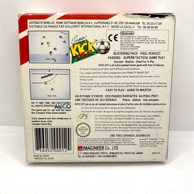 Super Kick-Off Nintendo Game Boy