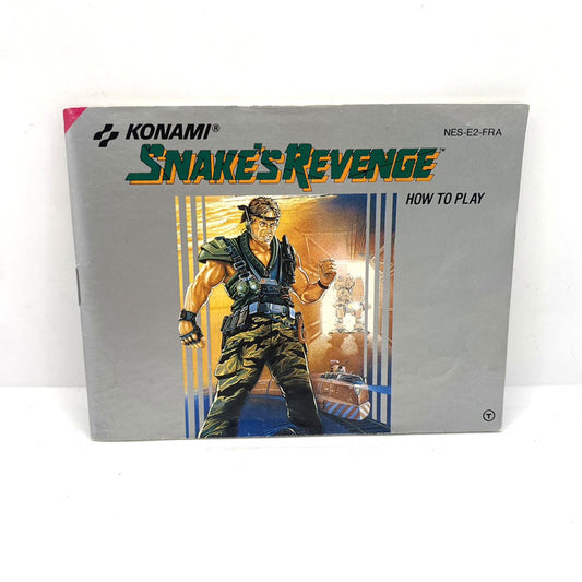 Notice Metal Gear Snake's Revenge Nintendo NES
