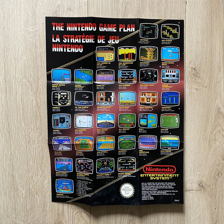 Poster publicitaire Nintendo NES  