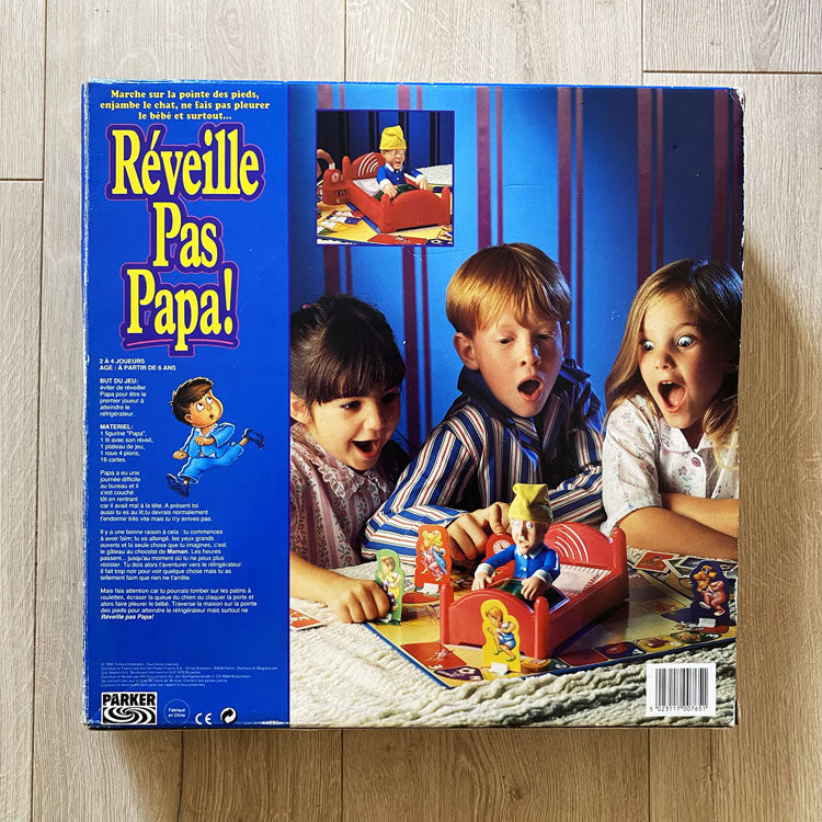 Jeu de plateau Reveille Pas Papa! Parker 1992 – Retromania