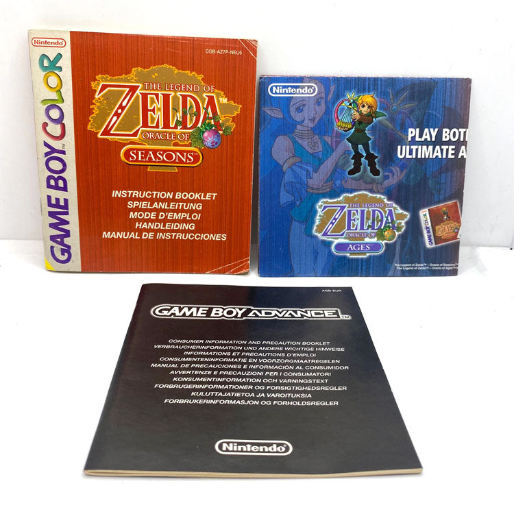 Notices The Legend of Zelda Oracle of Seasons Nintendo Game Boy