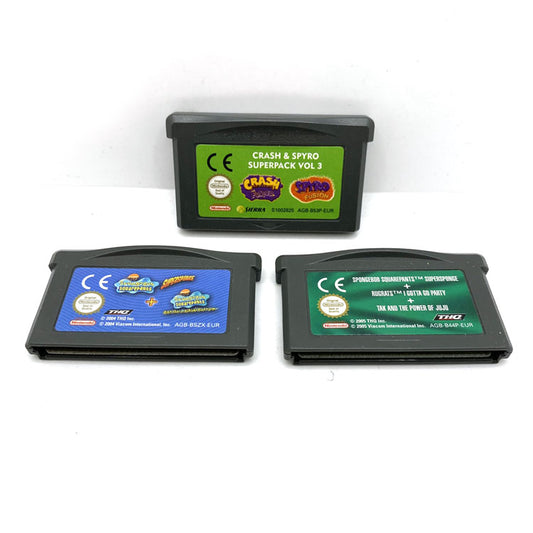 3 cartouches de jeux Nintendo Game Boy Advance