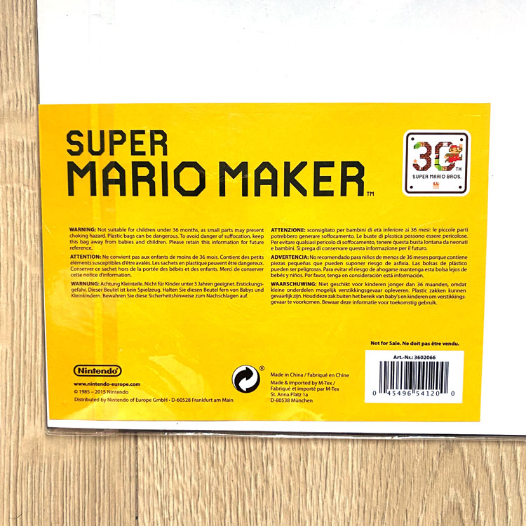 Set Promo Magnet Super Mario Maker 30th Anniversary Not For Resale 2015