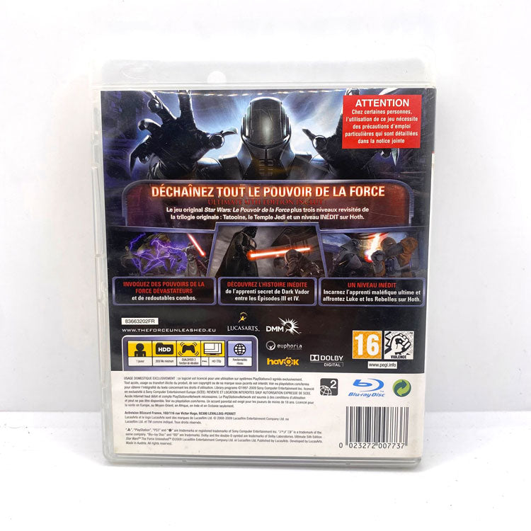 Star Wars le Pouvoir de la Force Ultimate Sith Edition Playstation 3