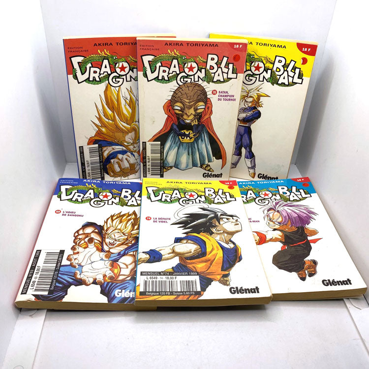 Lot de 6 tomes Manga Dragon Ball Glénat Mensuel