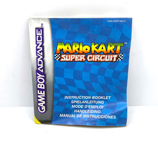 Notice Mario Kart Super Circuit Nintendo Game Boy Advance