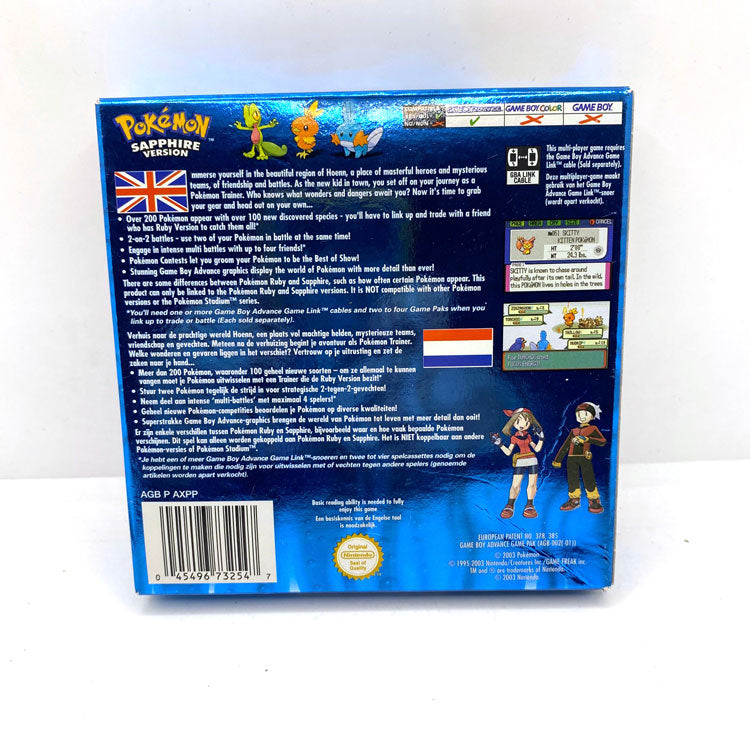 Pokemon Saphhire Version Nintendo Game Boy Advance