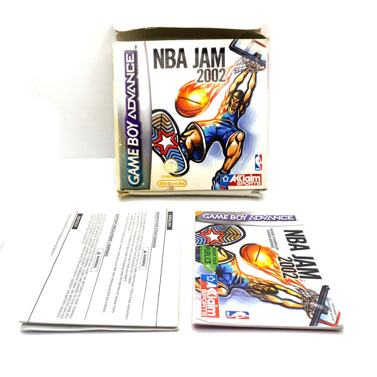 Boite et notice NBA Jam 2002 Nintendo Game Boy Advance