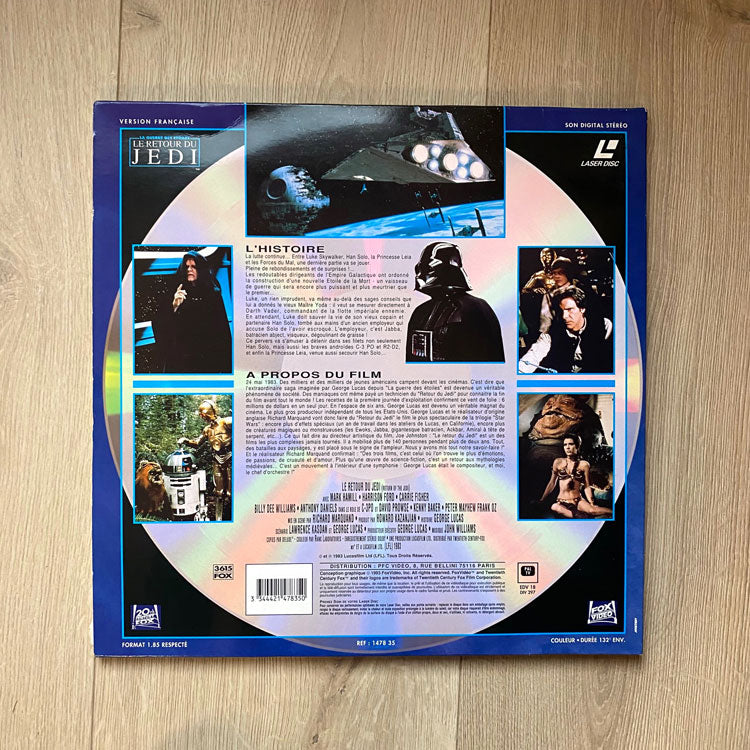 Laserdisc Star Wars Le Retour du Jedi
