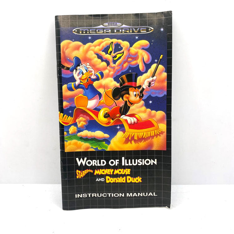 Notice World of Illusion Starring Mickey Mouse And Donald Duck Sega Megadrive
