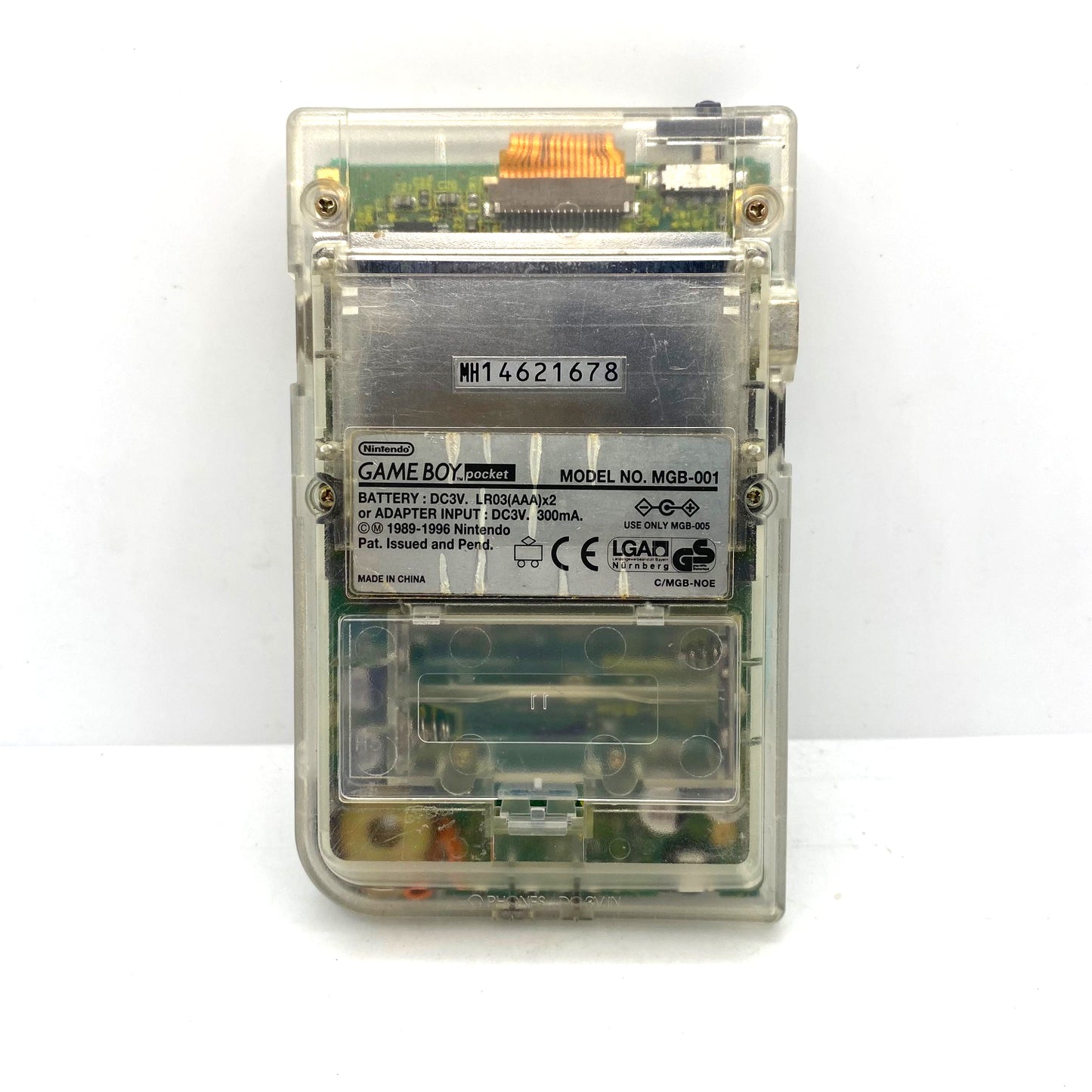 Console Nintendo Game Boy Pocket Clear + Case