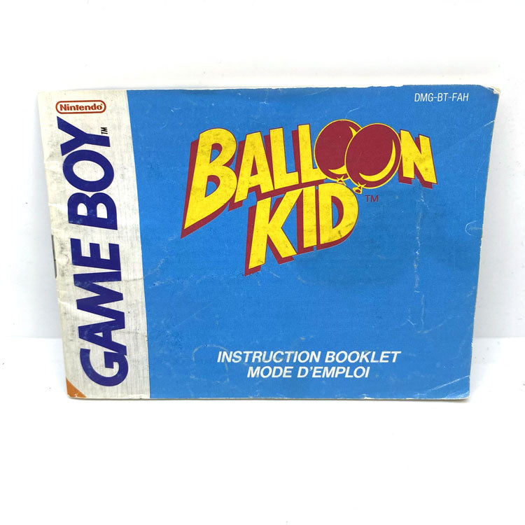 Notice Balloon Kid Nintendo Game Boy