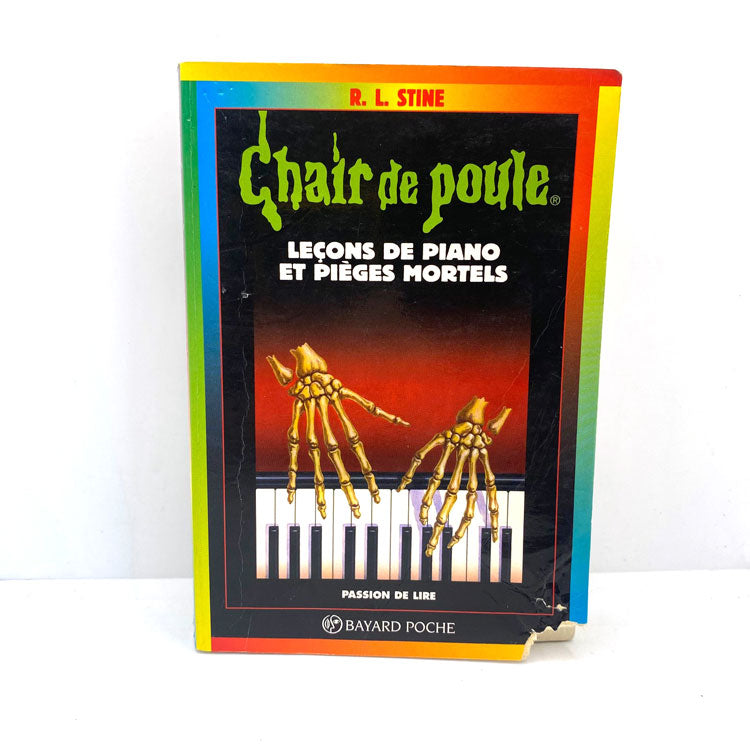 Livre Chair de Poule Leçons de Piano et Pièges Mortels