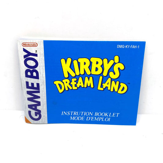 Notice Kirby's Dream Land Nintendo Game Boy